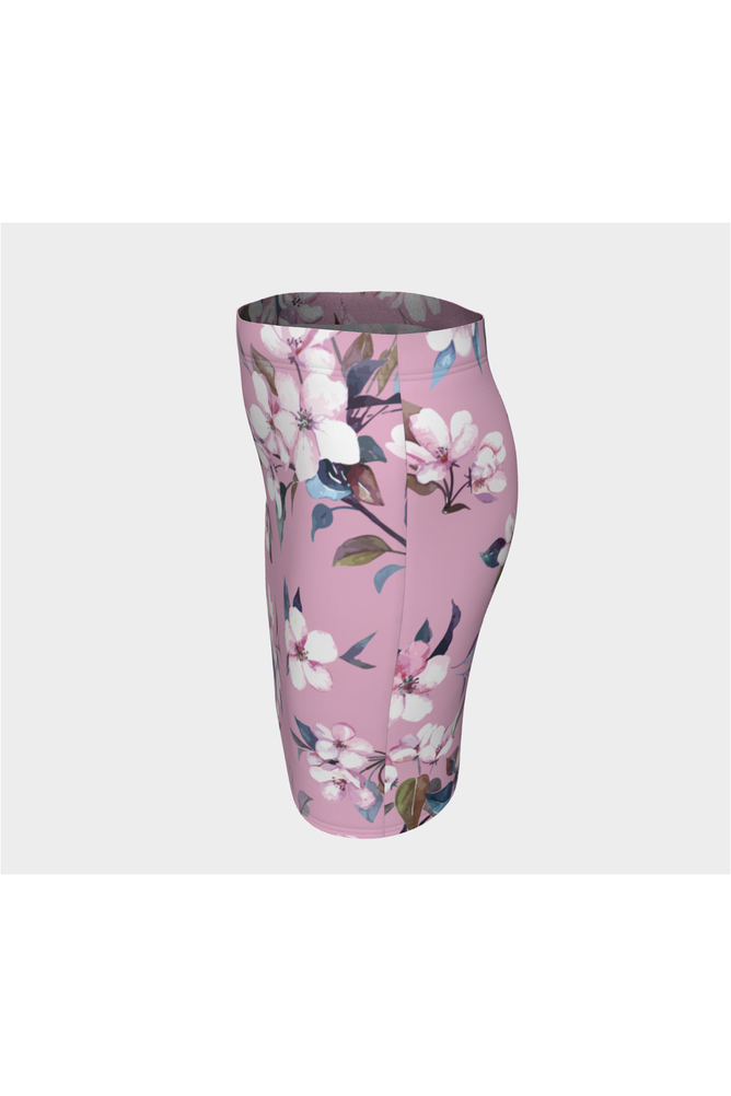 Pink Floral Fitted Skirt - Objet D'Art