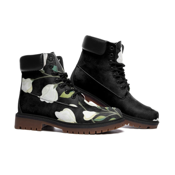 Floral Sprout Casual Leather Lightweight boots TB - Objet D'Art