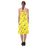 yelllow wildflowr africa Alcestis Slip Dress (Model D05) - Objet D'Art