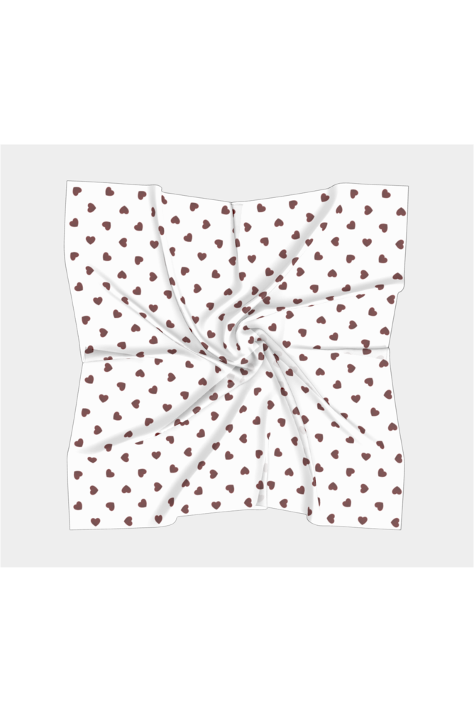 Hearts Square Scarf - Objet D'Art