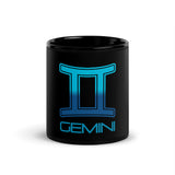 Gemini Black Glossy Mug - Objet D'Art