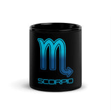 Scorpio Black Glossy Mug - Objet D'Art