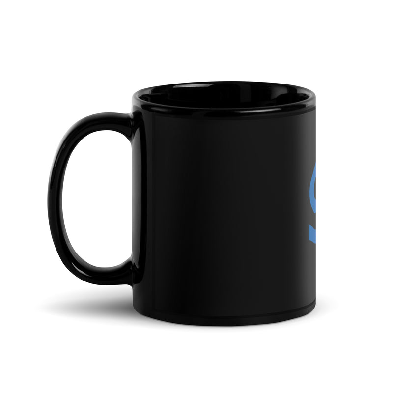 Zodiac Cancer Minimalism Black Glossy Mug - Objet D'Art