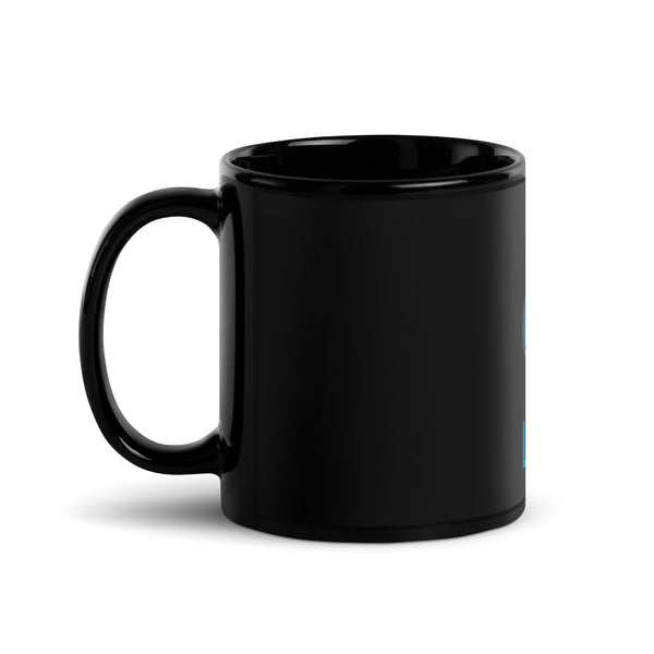 Leo Black Glossy Mug - Objet D'Art