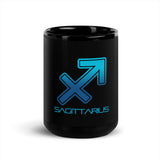 Sagittarius Black Glossy Mug - Objet D'Art