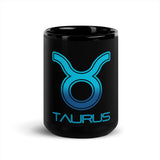 Taurus Black Glossy Mug - Objet D'Art