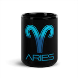 Aries Black Glossy Mug - Objet D'Art