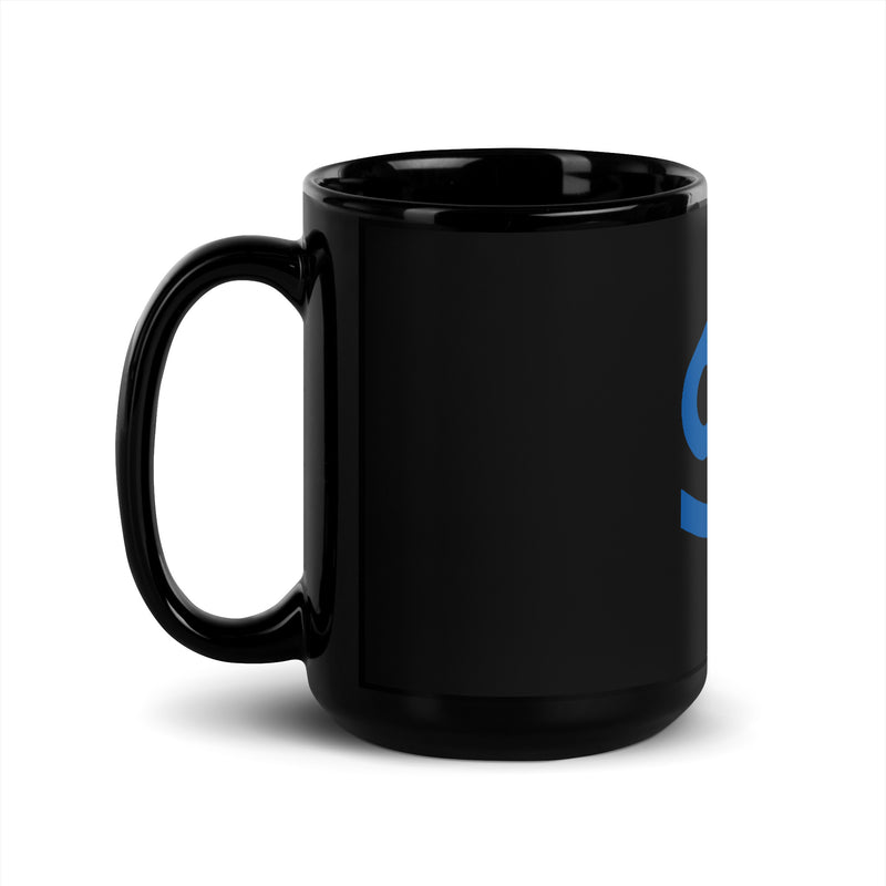 Zodiac Cancer Minimalism Black Glossy Mug - Objet D'Art