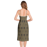 Night of Dragons Split Thigh V-Neck Cami Dress - Objet D'Art