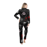 Polyglot Kisses Women's Satin Pajamas - Objet D'Art