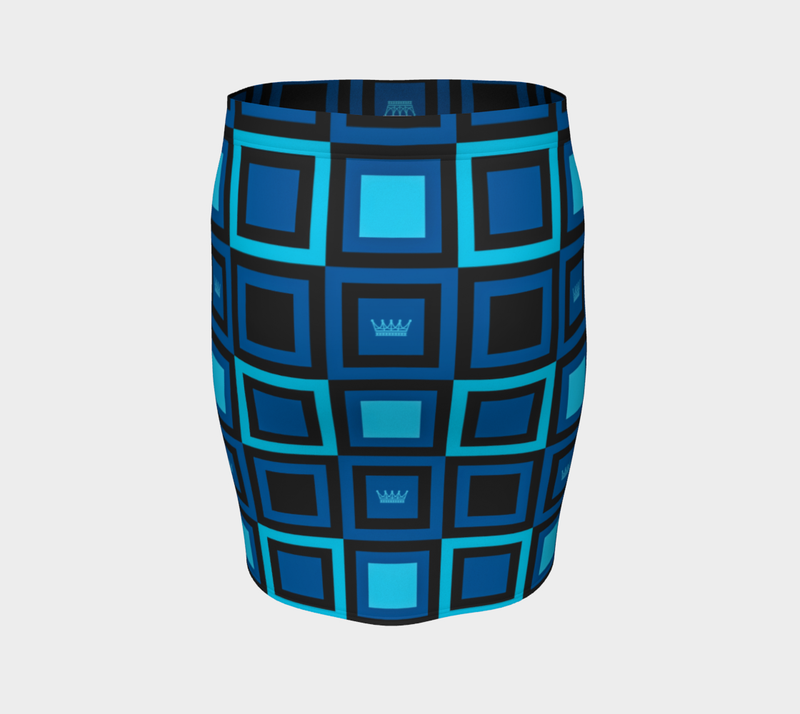 Chess Queen Fitted Skirt - Objet D'Art