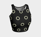 Disc pattern Athletic Crop Top - Objet D'Art