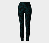 Green Curve Yoga Leggings - Objet D'Art