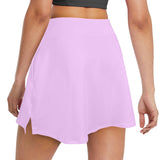 lavender solid print 2 Women's Golf Skirt with Pockets (Model D64) - Objet D'Art