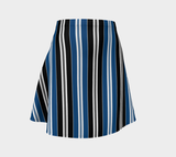 Striped Flare Skirt - Objet D'Art