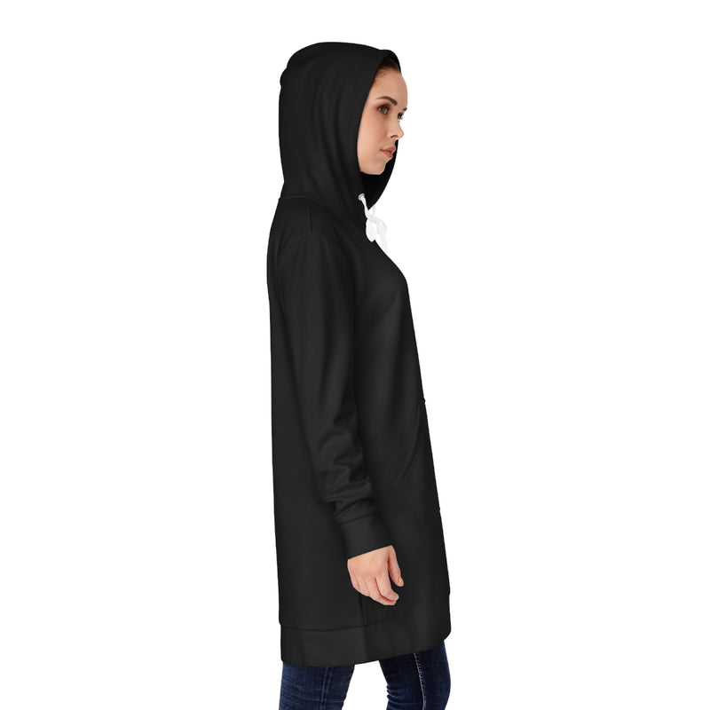 Black Women's Hoodie Dress - Objet D'Art