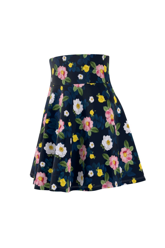 Floral Women's Skater Skirt - Objet D'Art