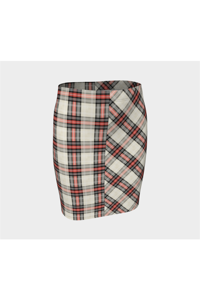 Bidirectional Plaid Fitted Skirt - Objet D'Art
