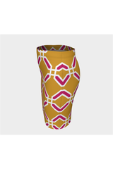 Octagonal Art Fitted Skirt - Objet D'Art