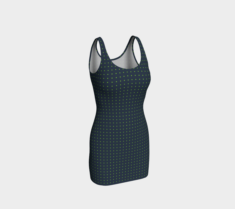 Polka dot Bodycon Dress - Objet D'Art