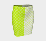 Neon Green Petal Fitted Skrit - Objet D'Art