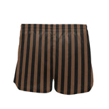 striped vert caco 9k Women's Mid-Length Board Shorts (Model L55) - Objet D'Art