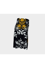 Floral Gold Flare Skirt - Objet D'Art Online Retail Store