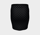 Charcoal Balloons Aloft Fitted Skirt - Objet D'Art