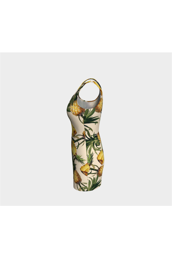 Pineapple Expression Bodycon Dress - Objet D'Art