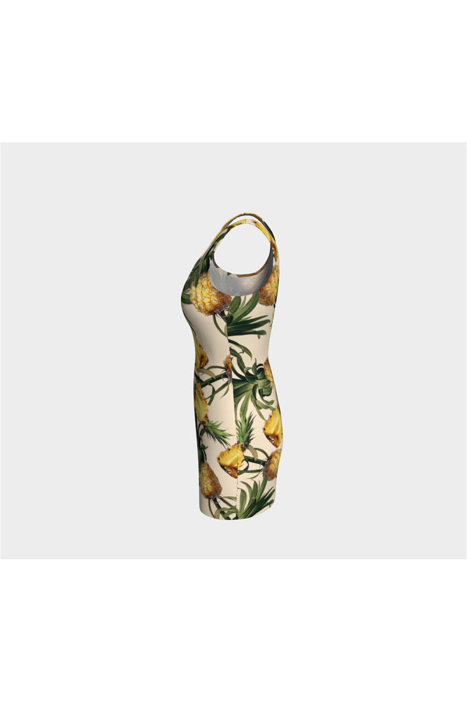 Pineapple Expression Bodycon Dress - Objet D'Art