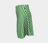 Mint Striped Flare Skirt - Objet D'Art