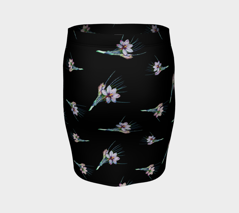 Floral Fitted Skirt - Objet D'Art