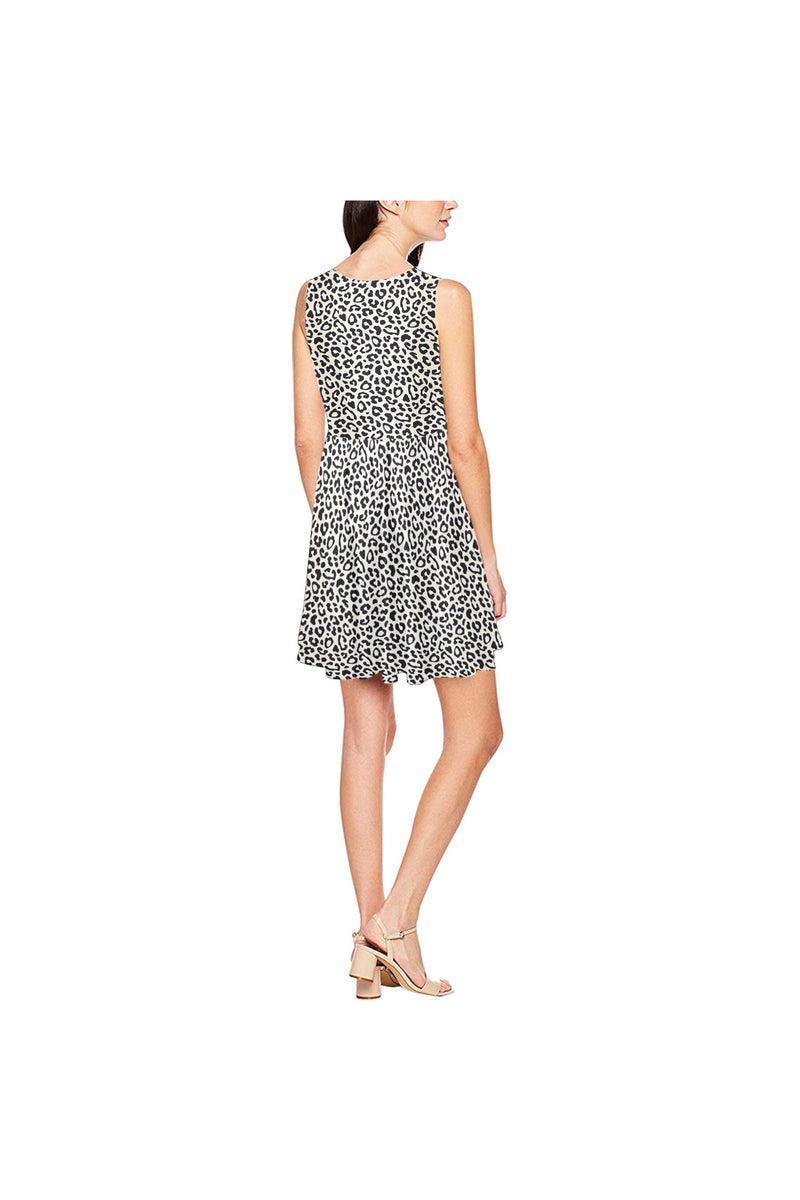 Leopard Light Thea Sleeveless Skater Dress - Objet D'Art