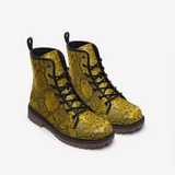 Yellow Snakeskin Casual Leather Lightweight boots MT - Objet D'Art