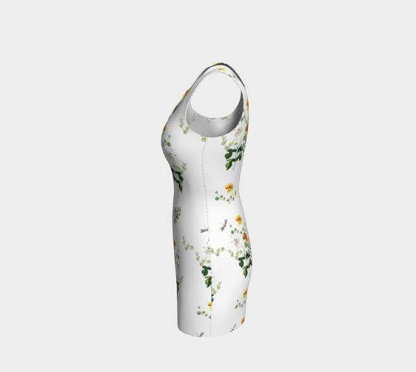 Floral Bodycon Dress - Objet D'Art