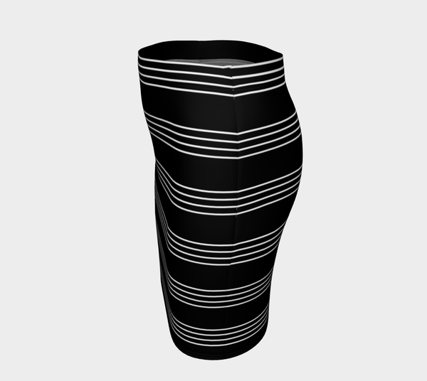 Striped Fitted Skirt - Objet D'Art
