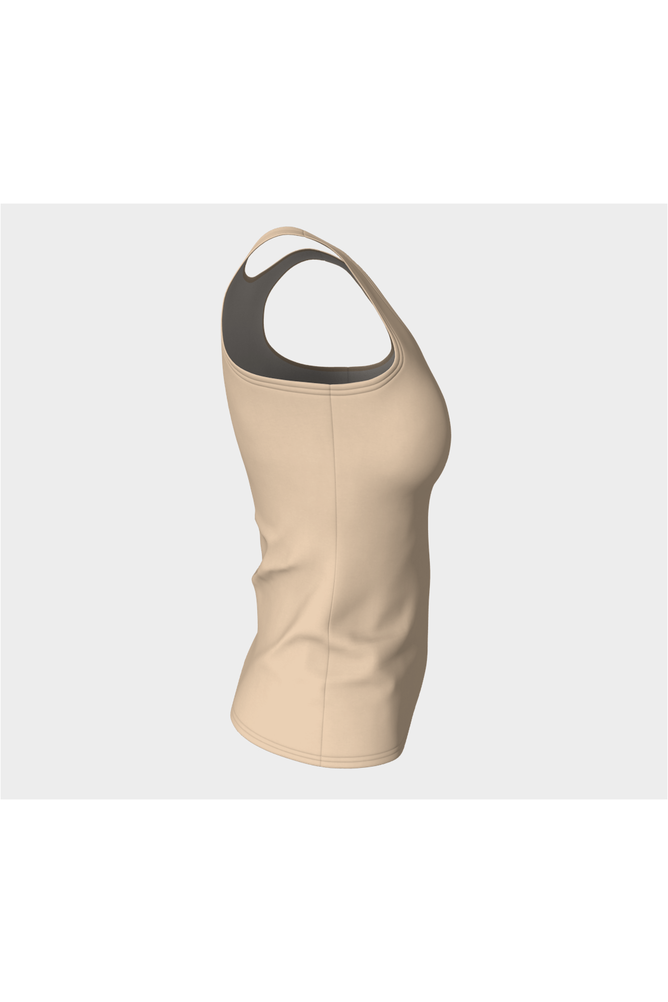 Tan Fitted Tank Top - Objet D'Art