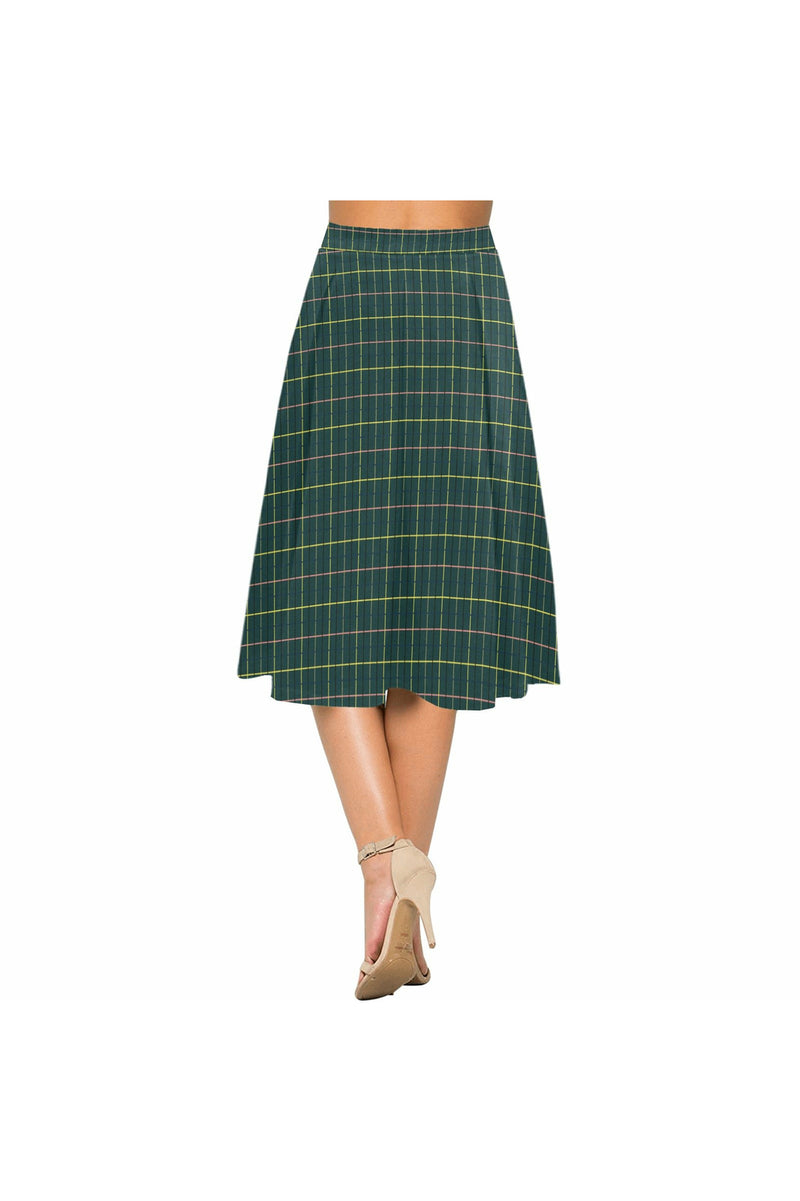 Storm Green Mnemosyne Women's Crepe Skirt - Objet D'Art