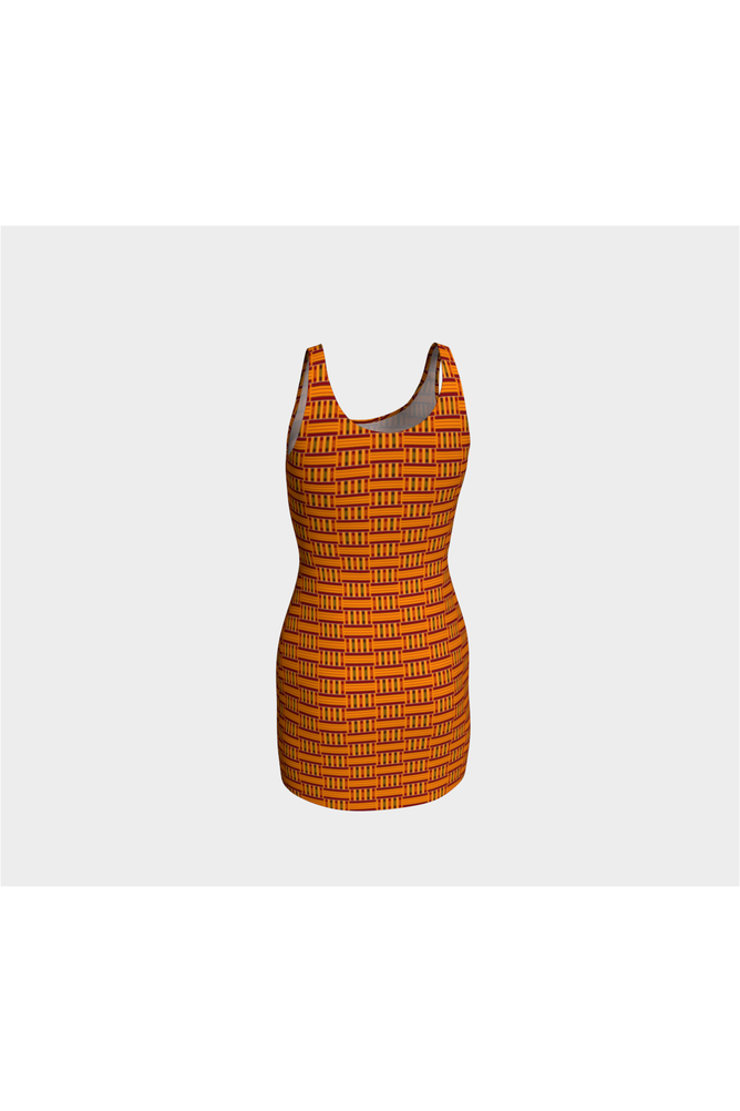 Kente Print Bodycon Dress - Objet D'Art