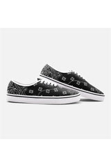 Black Bandana Unisex Canvas Sneakers - Objet D'Art