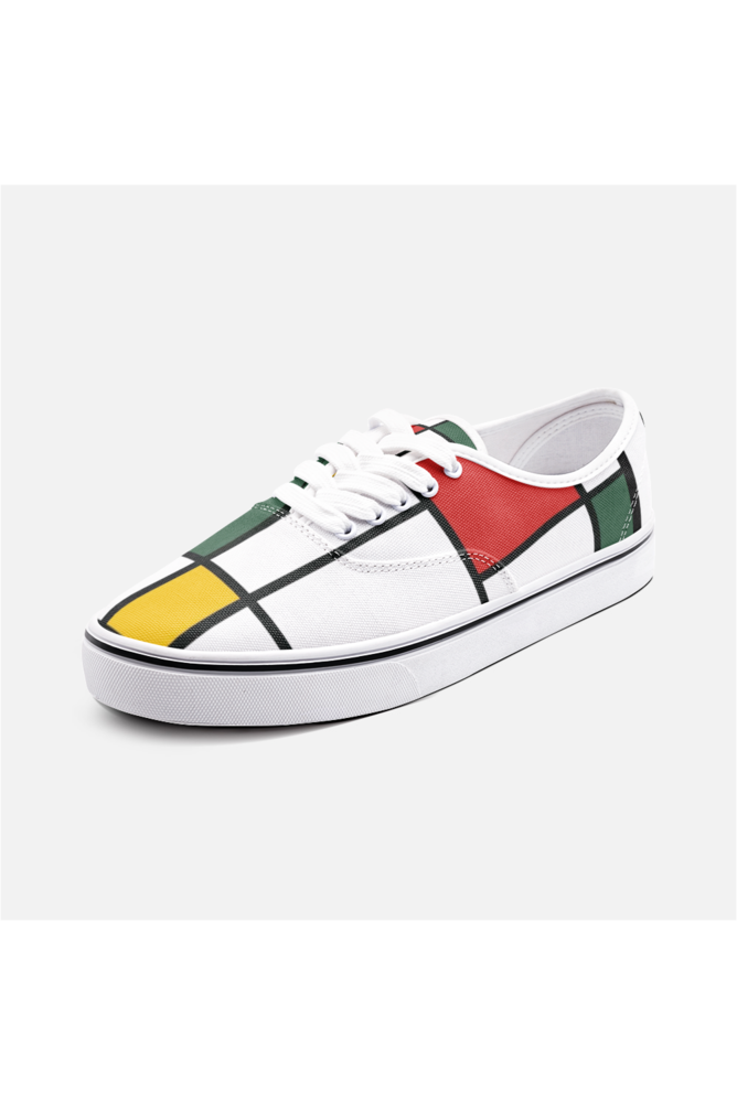 Mondrian Africa Unisex Canvas Sneakers - Objet D'Art