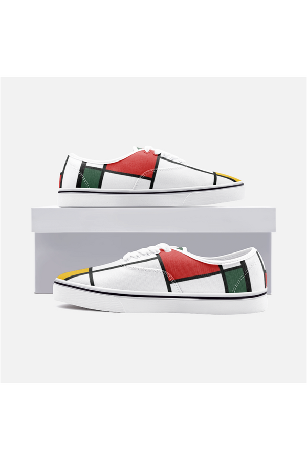 Mondrian Africa Unisex Canvas Sneakers - Objet D'Art
