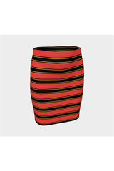 Sultry Stripes Fitted Skirt - Objet D'Art