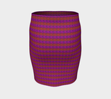 Greek Key Fitted Skirt - Objet D'Art