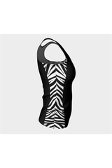 Zebra Print Athletic Top - Objet D'Art