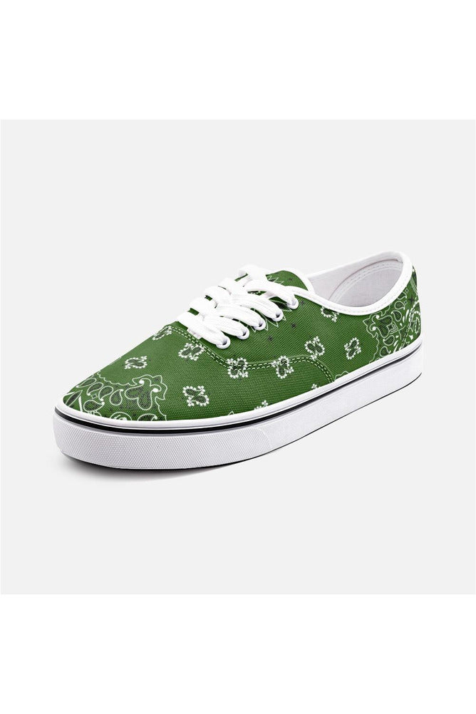 Go Green Bandana Unisex Canvas Sneakers - Objet D'Art