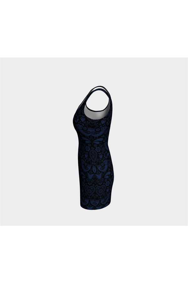 Danish Bird Bodycon Dress - Objet D'Art