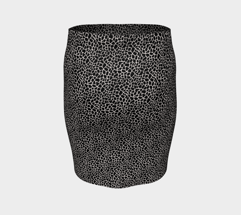 Animal Print Fitted Skirt - Objet D'Art