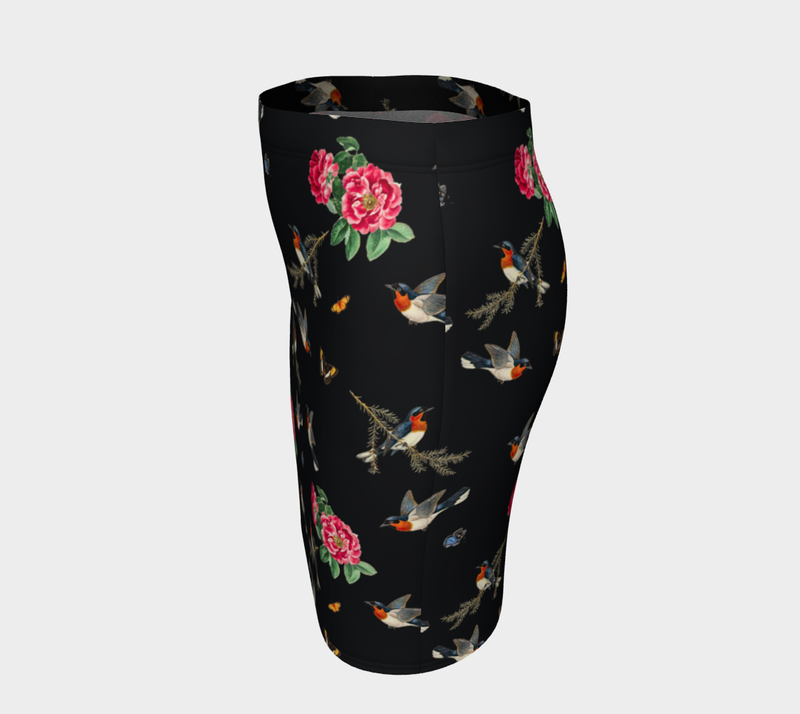 Robin in Flight Fitted Skirt - Objet D'Art