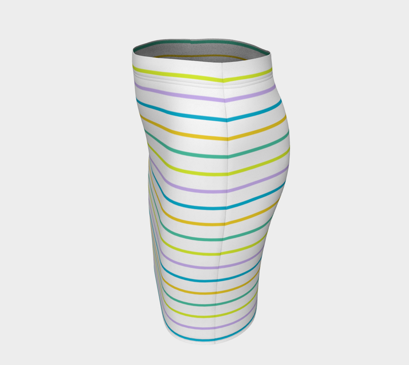 Striped Fitted Skirt - Objet D'Art